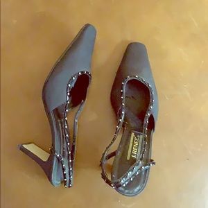 Black stiletto heels